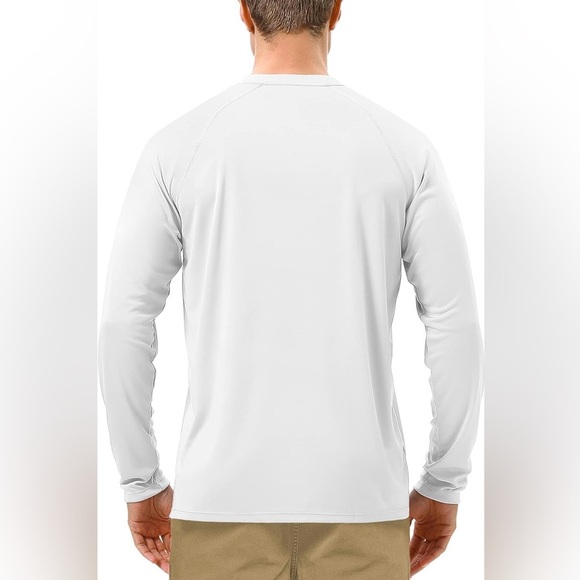 Roadbox Mens UPF 50+ UV Sun Protection White Long Sleeve Shirt Size 3XL - Picture 2 of 5